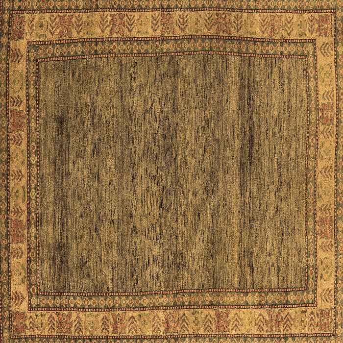 Square Abstract Brown Modern Rug, abs4716brn