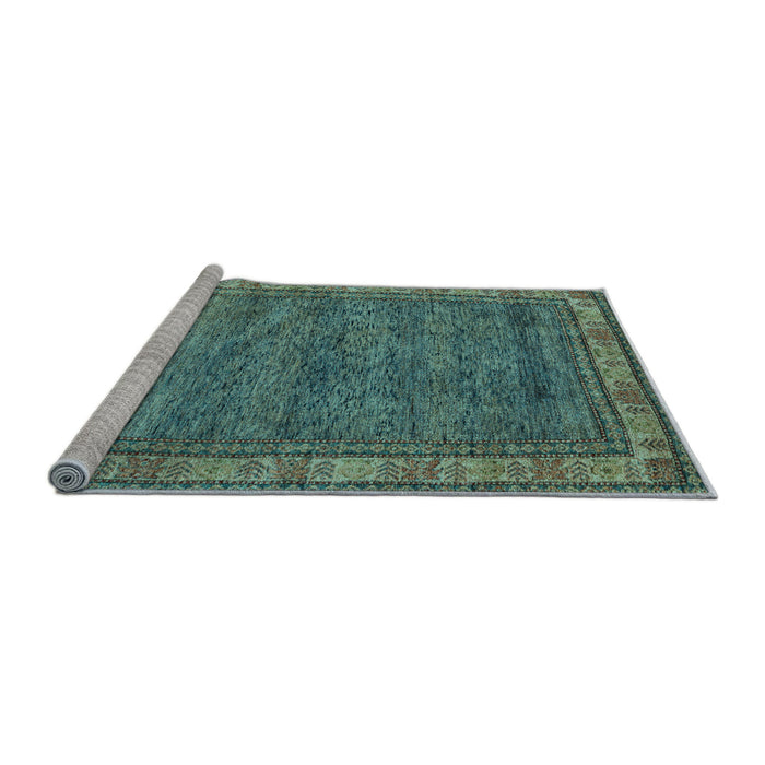 Sideview of Machine Washable Abstract Light Blue Modern Rug, wshabs4716lblu