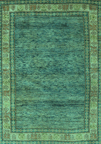 Abstract Turquoise Modern Rug, abs4716turq