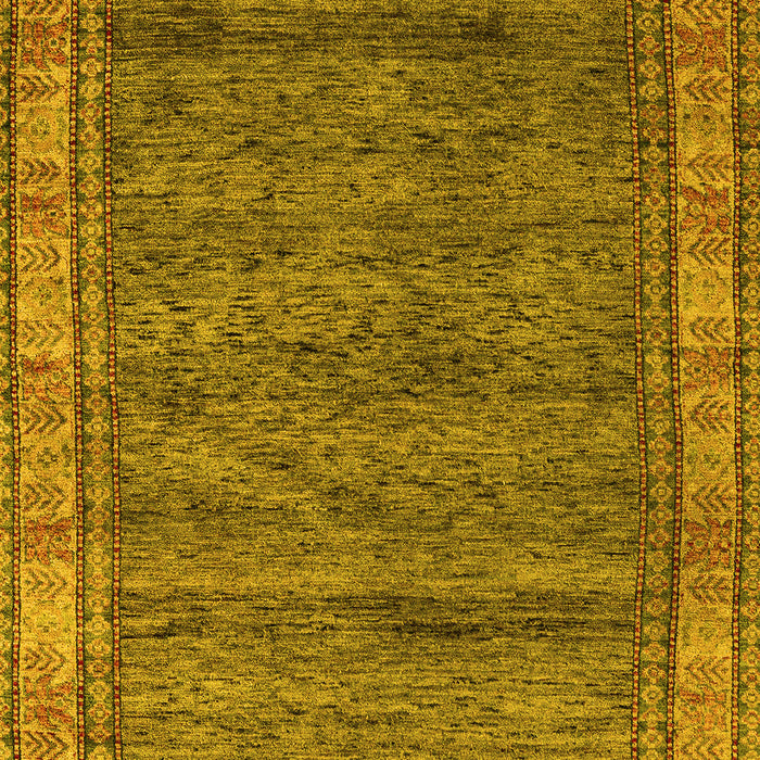 Abstract Yellow Modern Rug, abs4716yw