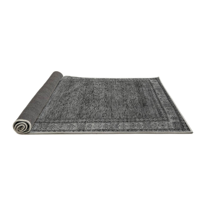 Sideview of Abstract Gray Modern Rug, abs4716gry