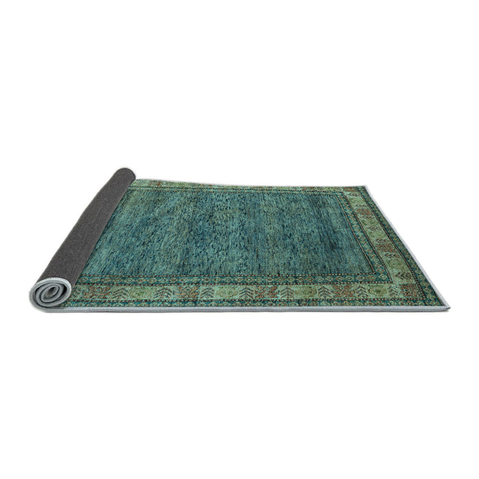 Sideview of Abstract Light Blue Modern Rug, abs4716lblu