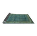 Sideview of Abstract Light Blue Modern Rug, abs4716lblu