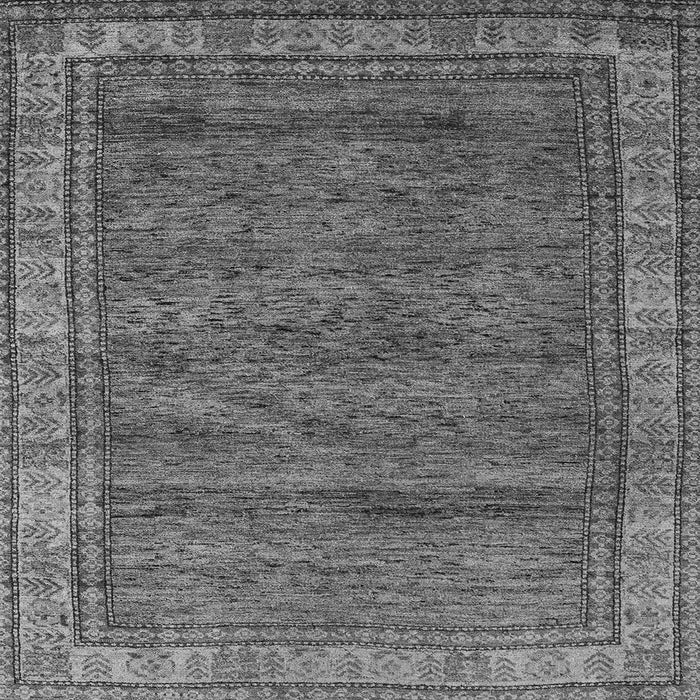 Square Abstract Gray Modern Rug, abs4716gry