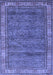 Abstract Blue Modern Rug, abs4716blu