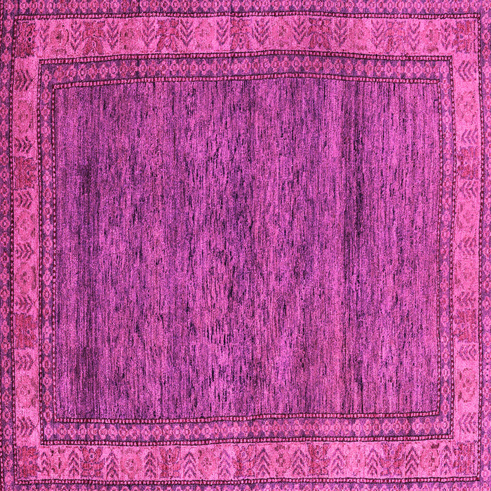 Square Abstract Pink Modern Rug, abs4716pnk