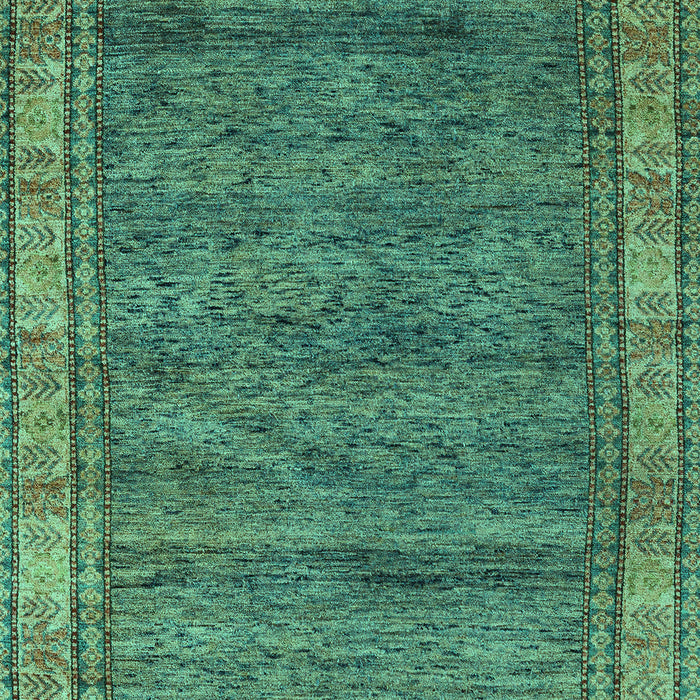 Machine Washable Abstract Turquoise Modern Area Rugs, wshabs4716turq