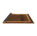 Sideview of Abstract Brown Modern Rug, abs4717brn