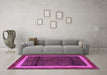 Machine Washable Abstract Purple Modern Area Rugs in a Living Room, wshabs4717pur