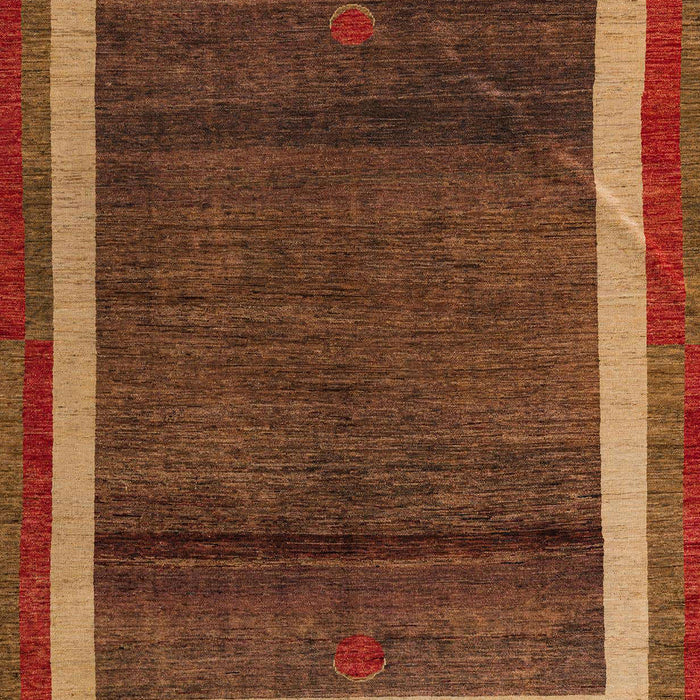 Machine Washable Abstract Red Rug, wshabs4717