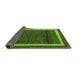 Sideview of Abstract Green Modern Rug, abs4717grn