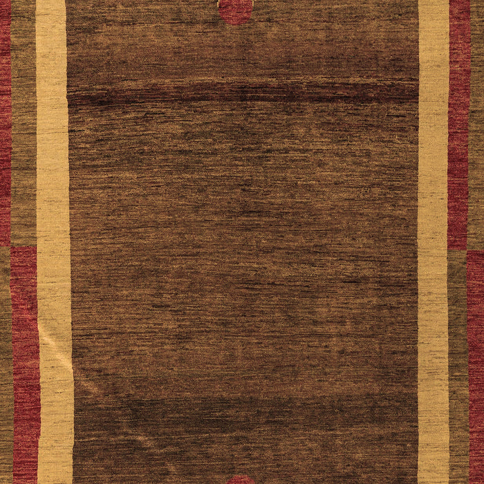 Machine Washable Abstract Brown Modern Rug, wshabs4717brn