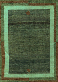 Abstract Turquoise Modern Rug, abs4717turq