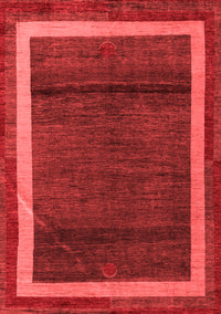 Abstract Red Modern Rug, abs4717red