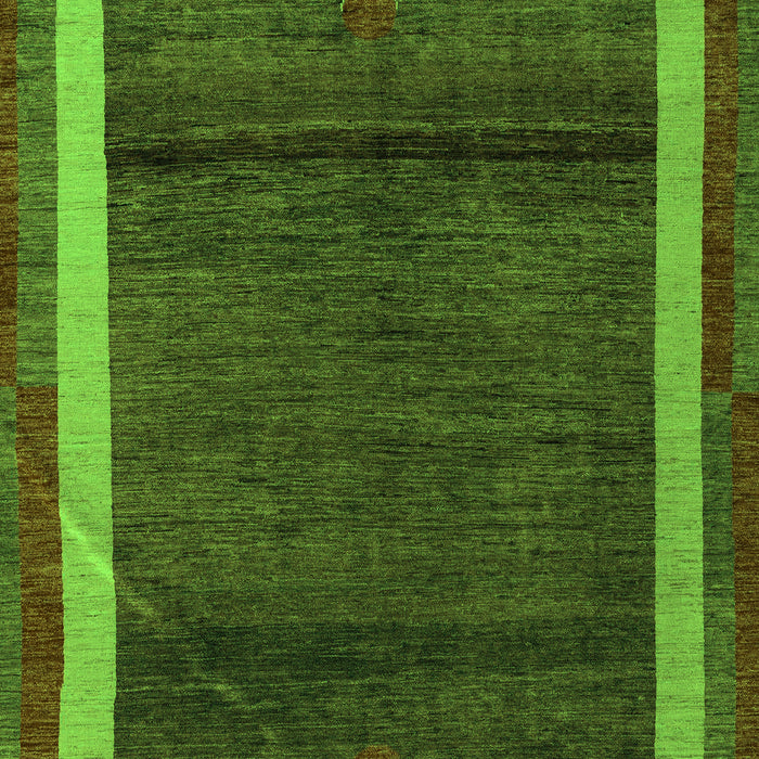 Machine Washable Abstract Green Modern Area Rugs, wshabs4717grn