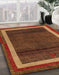 Machine Washable Abstract Red Rug in a Family Room, wshabs4717