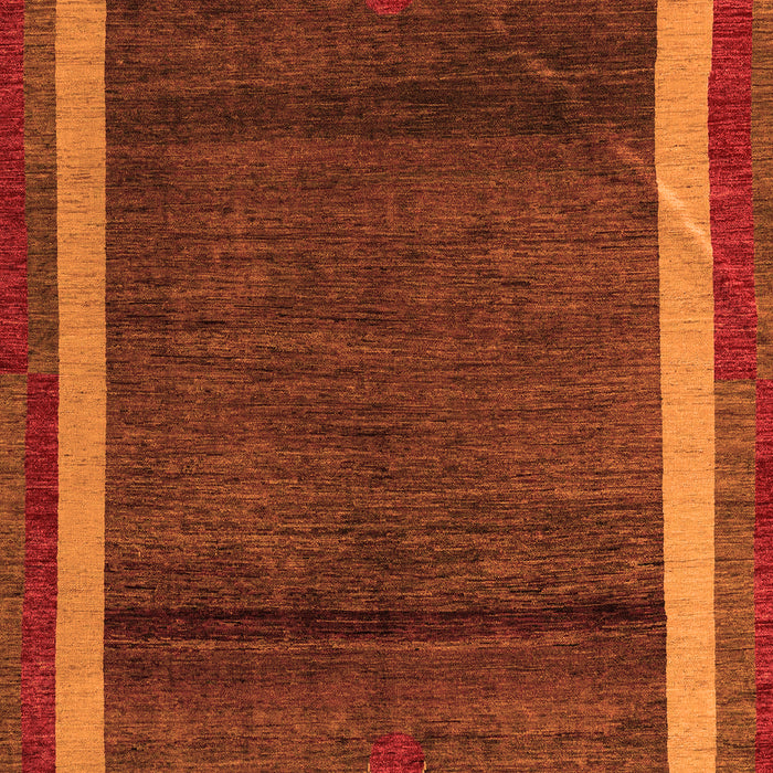 Machine Washable Abstract Orange Modern Area Rugs, wshabs4717org