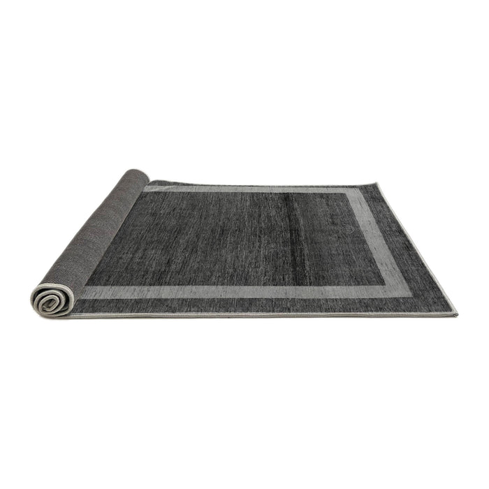 Sideview of Abstract Gray Modern Rug, abs4717gry