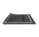 Sideview of Abstract Gray Modern Rug, abs4717gry