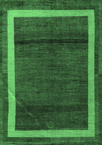 Abstract Emerald Green Modern Rug, abs4717emgrn