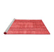 Modern Red Washable Rugs