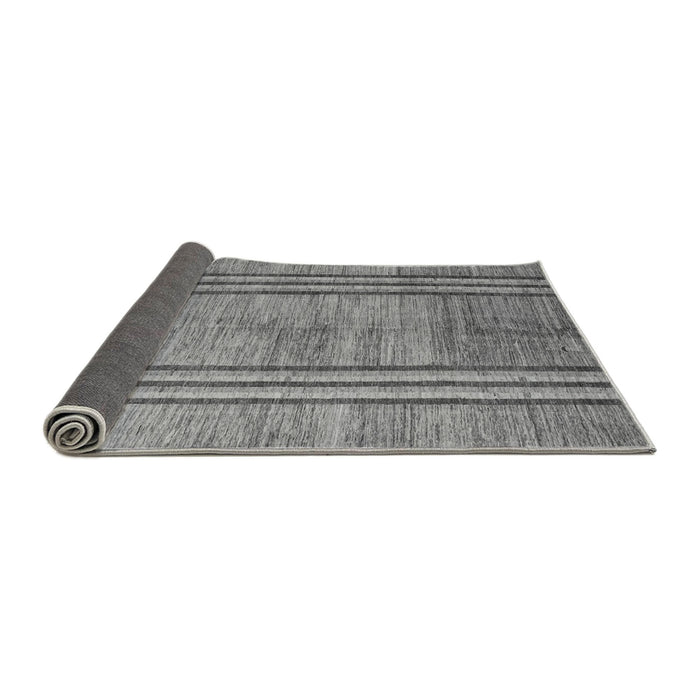 Sideview of Abstract Gray Modern Rug, abs4718gry