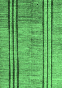 Abstract Emerald Green Modern Rug, abs4718emgrn