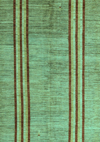 Abstract Turquoise Modern Rug, abs4718turq