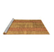 Sideview of Machine Washable Abstract Brown Modern Rug, wshabs4718brn