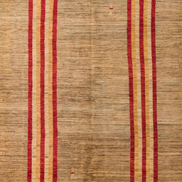 Square Machine Washable Abstract Orange Rug, wshabs4718