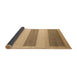 Sideview of Abstract Light Brown Solid Rug, abs4719