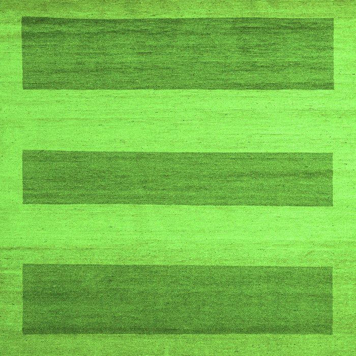 Square Solid Green Modern Rug, abs4719grn