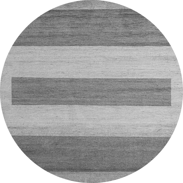 Round Solid Gray Modern Rug, abs4719gry