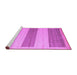 Sideview of Machine Washable Solid Purple Modern Area Rugs, wshabs4719pur