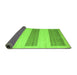 Sideview of Solid Green Modern Rug, abs4719grn