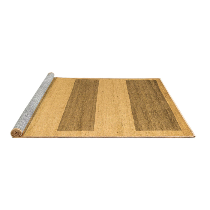 Sideview of Machine Washable Solid Brown Modern Rug, wshabs4719brn