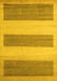 Machine Washable Solid Yellow Modern Rug, wshabs4719yw