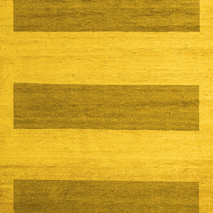 Machine Washable Solid Yellow Modern Rug, wshabs4719yw