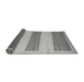 Sideview of Solid Gray Modern Rug, abs4719gry