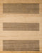 Machine Washable Abstract Light Brown Rug, wshabs4719