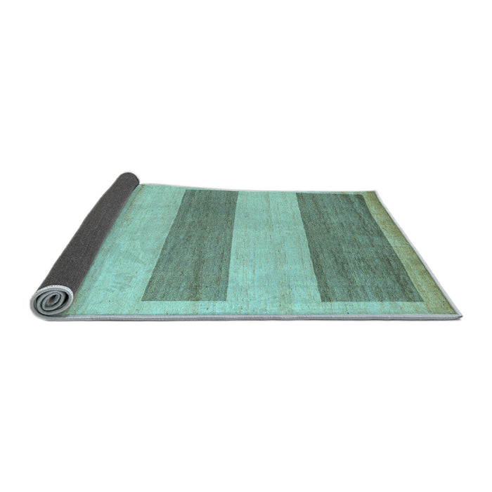Sideview of Solid Light Blue Modern Rug, abs4719lblu