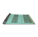 Sideview of Solid Light Blue Modern Rug, abs4719lblu