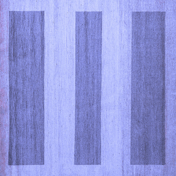 Square Solid Blue Modern Rug, abs4719blu