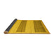 Sideview of Solid Yellow Modern Rug, abs4719yw