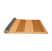 Sideview of Solid Orange Modern Rug, abs4719org