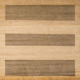 Square Abstract Light Brown Solid Rug, abs4719