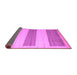 Sideview of Solid Purple Modern Rug, abs4719pur