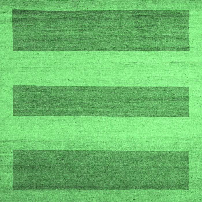 Square Machine Washable Solid Emerald Green Modern Area Rugs, wshabs4719emgrn