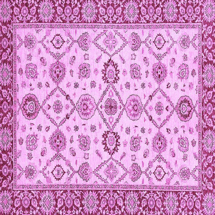 Square Oriental Purple Traditional Rug, abs471pur