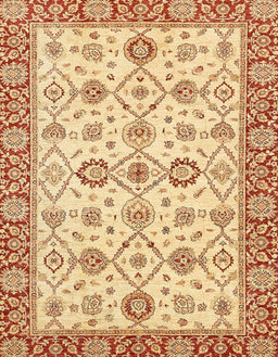 Abstract Mustard Yellow Oriental Rug, abs471